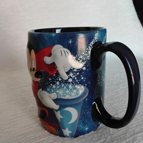 2017 Sorcerer Mickey Mouse Blue Coffee Mug Like New - Picture 5 of 12